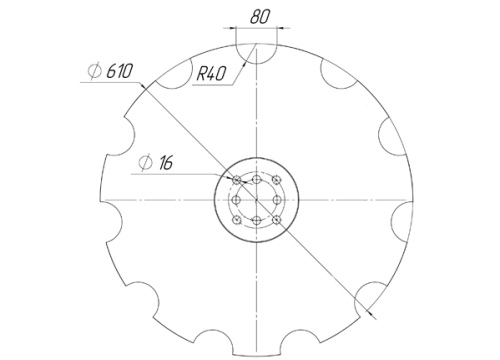 AGRISEM /ВА-01.536 (610мм*6мм)