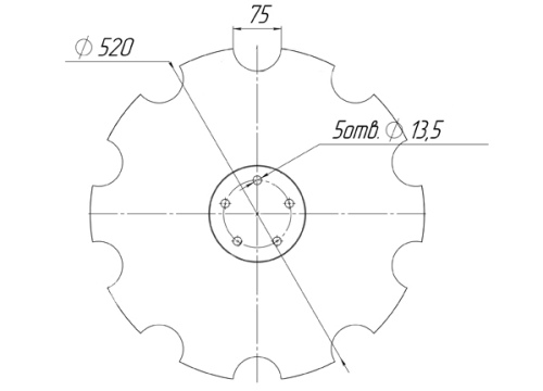 HORSCH JOKER /ВА-01.522 (520мм*6мм) Старий зразок