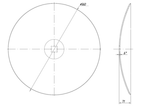JOHN DEERE /ВА-01.432 (565мм*6мм)